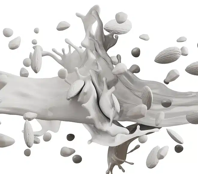 Close-up of photorealistic fruit textures and CGI lighting