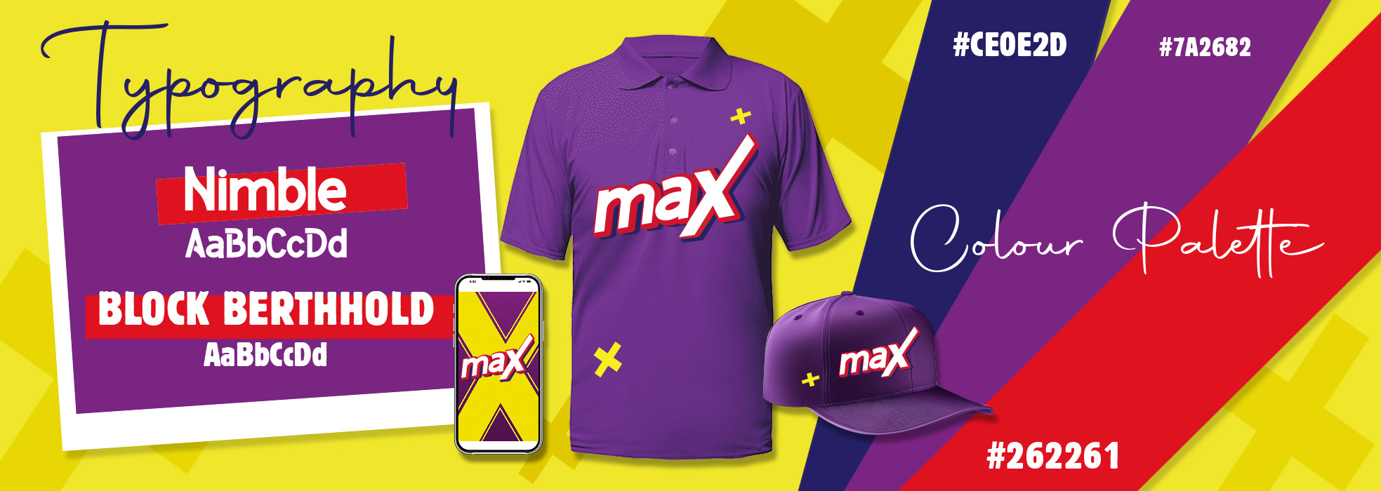 Laptop showing Munch Max branding campaign