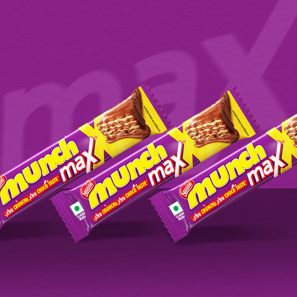 Creative packaging and display for Munch Max