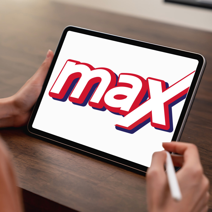 Instagram post mockups showcasing Munch Max identity