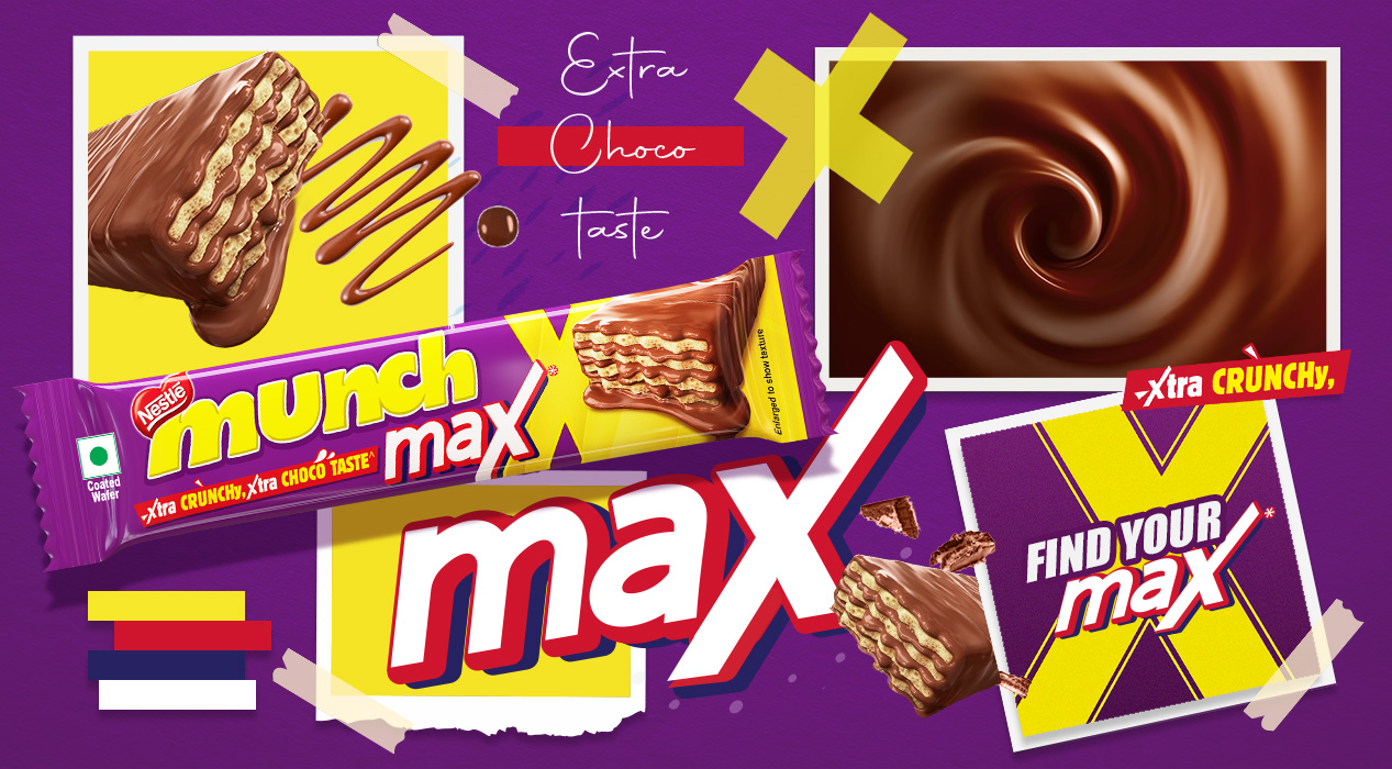 Retail and promotional assets for Munch Max