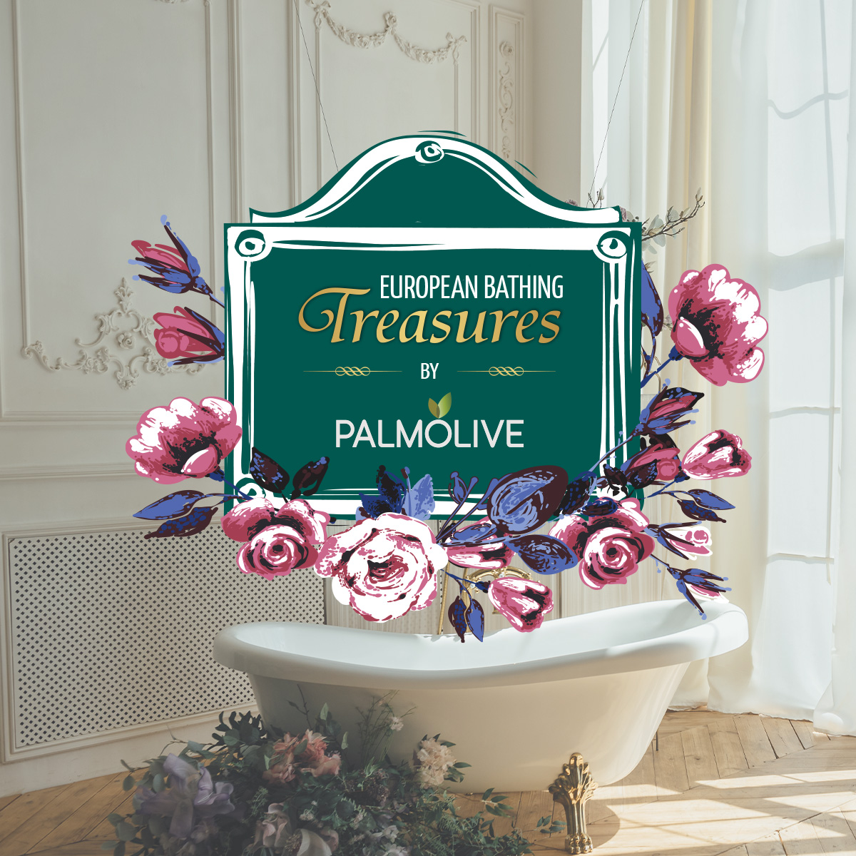 Palmolive branding visuals and packaging