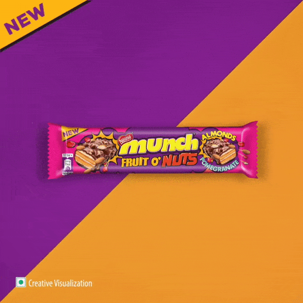 Festive creative digital visuals for Munch