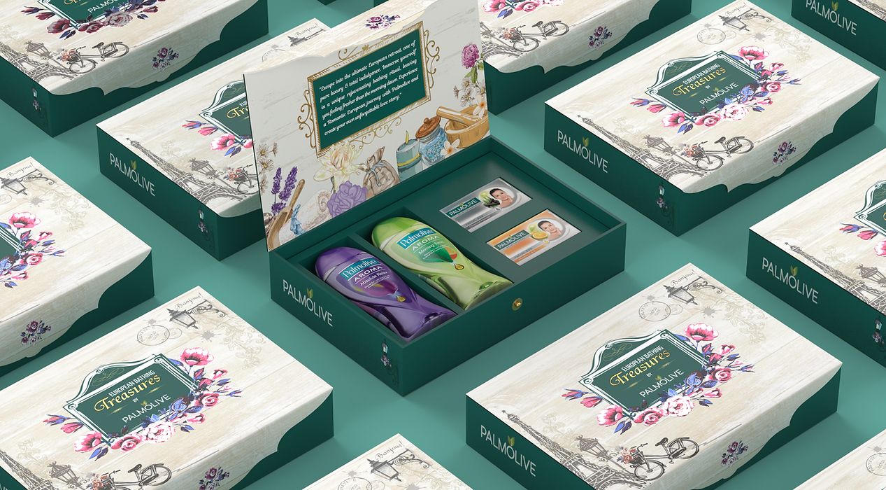 Palmolive European Treasures packaging design concept