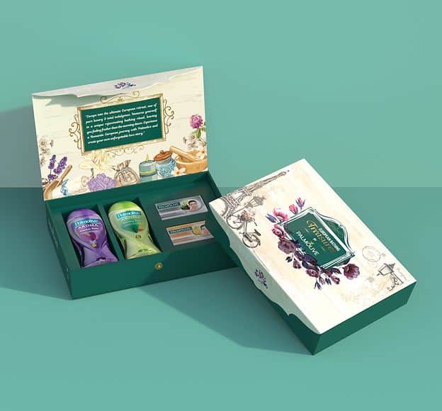 Digital and physical product visuals for Palmolive